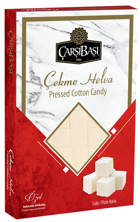 Premium almindelig floss halva (Sade Çekme Helva) - 100g pakke