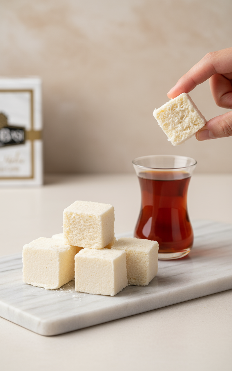 Premium almindelig floss halva (Sade Çekme Helva) - 100g pakke