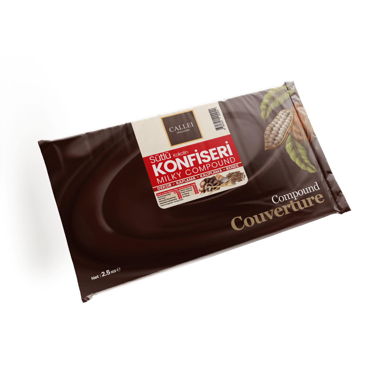 Callei Professional Milky Confectionery Chocolate Compound - 2.5kg - TryAladdin