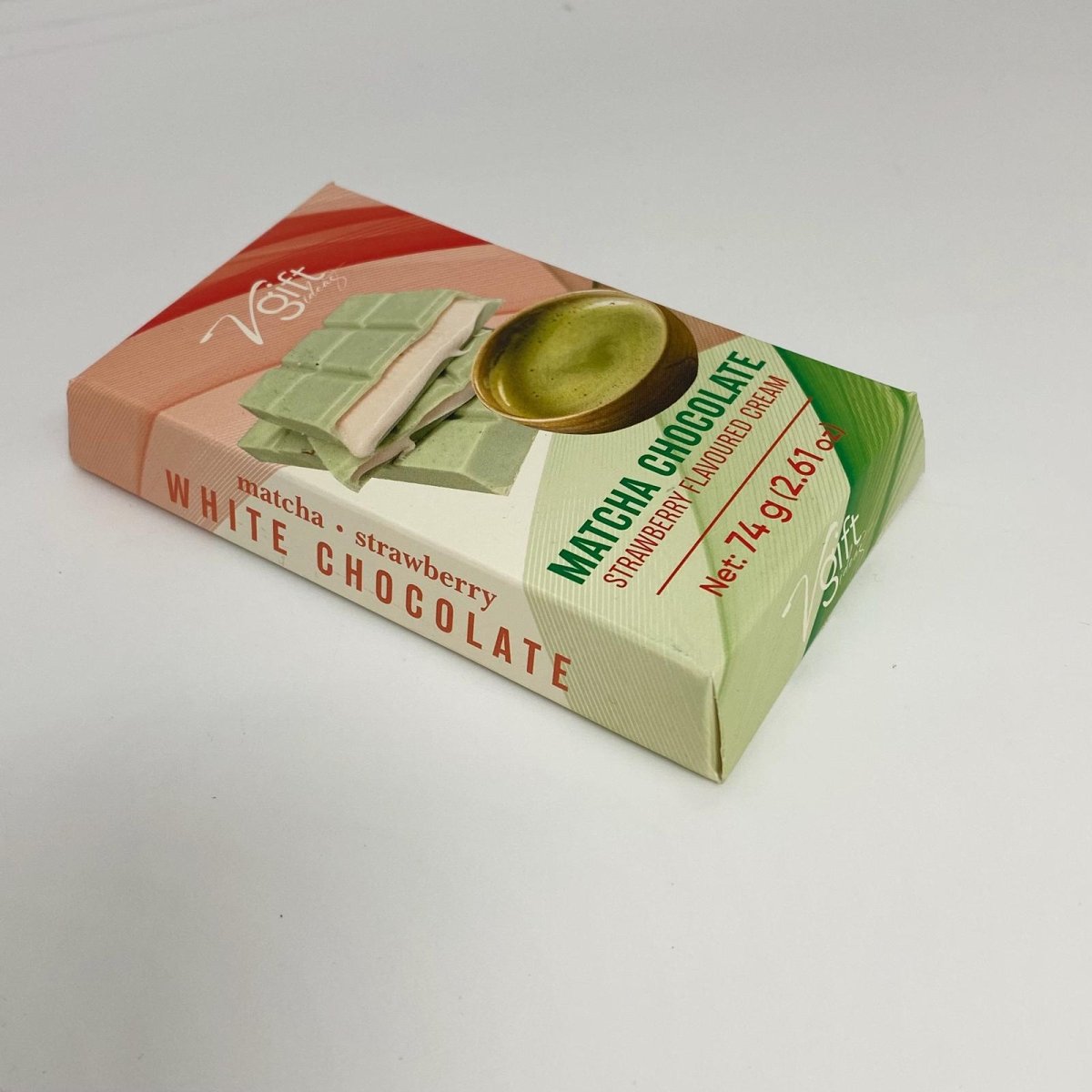 V - Gift Matcha Chocolate with Strawberry Flavoured Cream Filling - TryAladdin