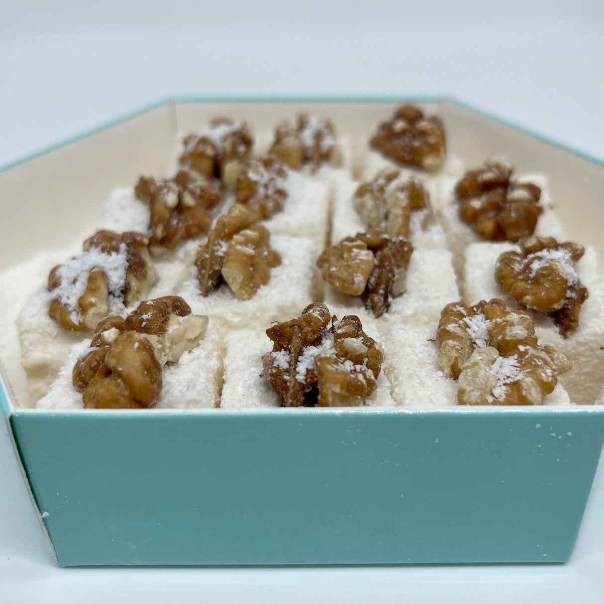 Carsibasi Premium Valnød Sultan Tyrkisk Delight - 300g Sekskantet Æske