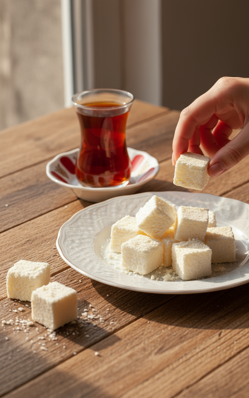 Premium almindelig floss halva (Sade Çekme Helva) - 100g pakke