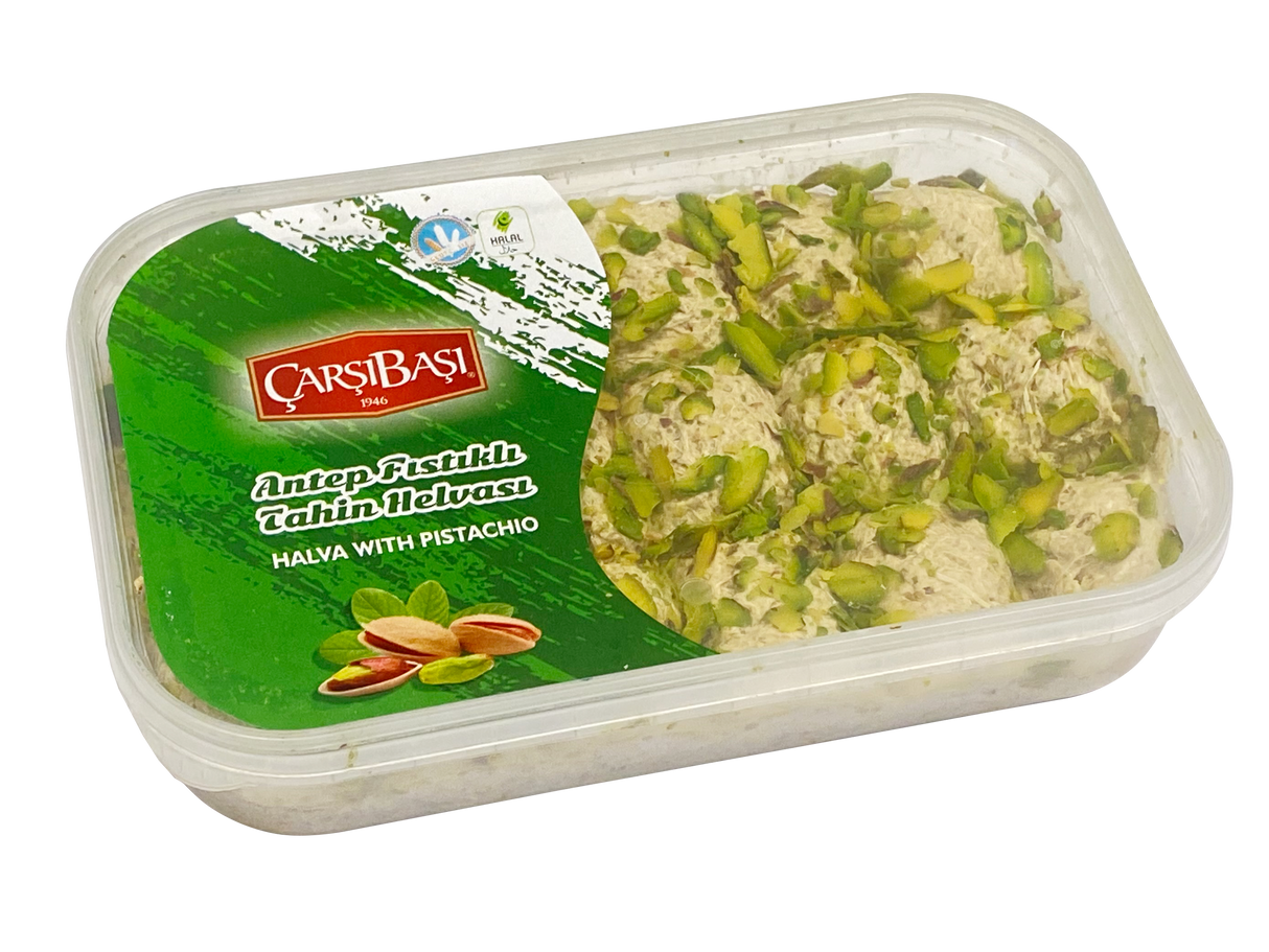 Premium Antep Pistacie Tahini Halva (Helva) - 400g Blok
