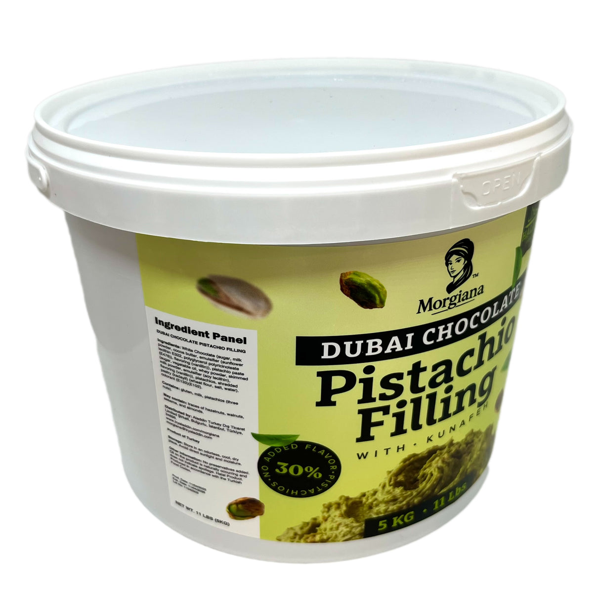 Morgiana Professionel Bagestabil Dubai Chokolade Pistacie Kunafeh Fyldning