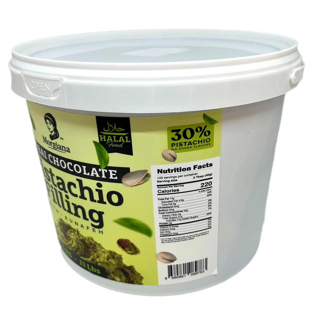 Morgiana Professionel Bagestabil Dubai Chokolade Pistacie Kunafeh Fyldning