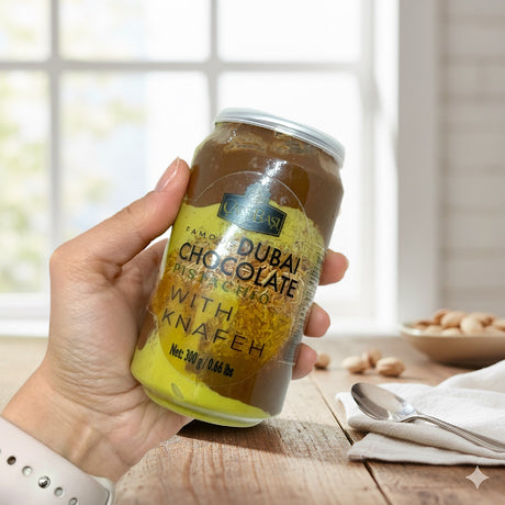 Carsibasi Viral Dubai Chokoladespread (Pistacie & Knafeh) - 300g Krukke