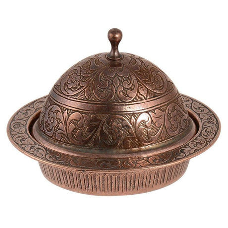 Acar | Turkish Delight Bowl - Large Oval - Antique Copper - TryAladdin