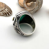 Agate Gemstone Eagle Ring Jewelry - TryAladdin