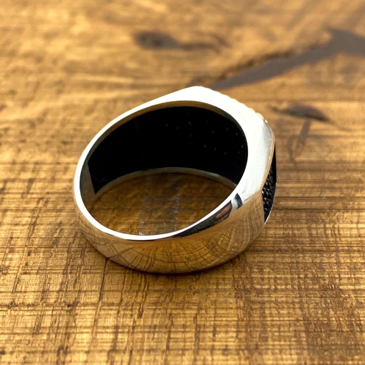 Black Onyx Stone Men's Ring - TryAladdin