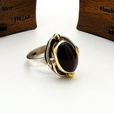 Claret Red Agate Stone Women's Ring - TryAladdin