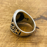 Eagle Face Model Silver Men's Ring - TryAladdin