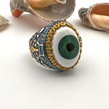 Evil Eye Silver Men's Ring - TryAladdin