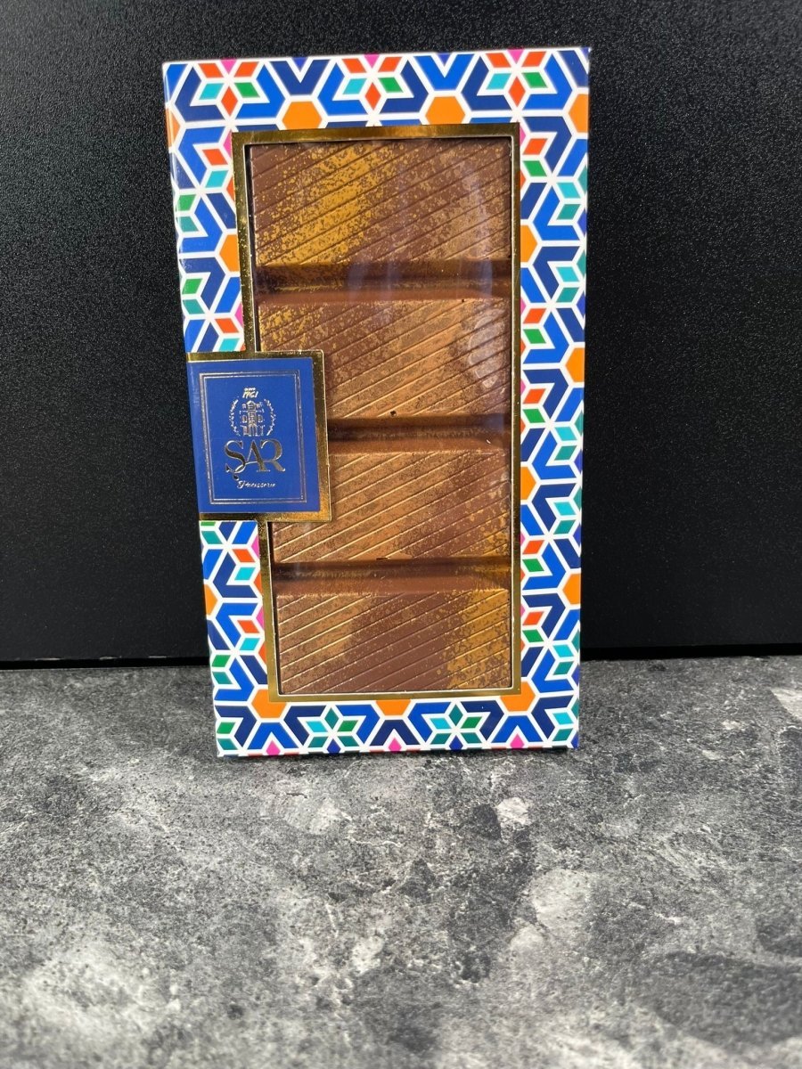 Handmade Dubai Chocolate Tablet - Belgian Chocolate with Pistachio & Roasted Kadayif - TryAladdin