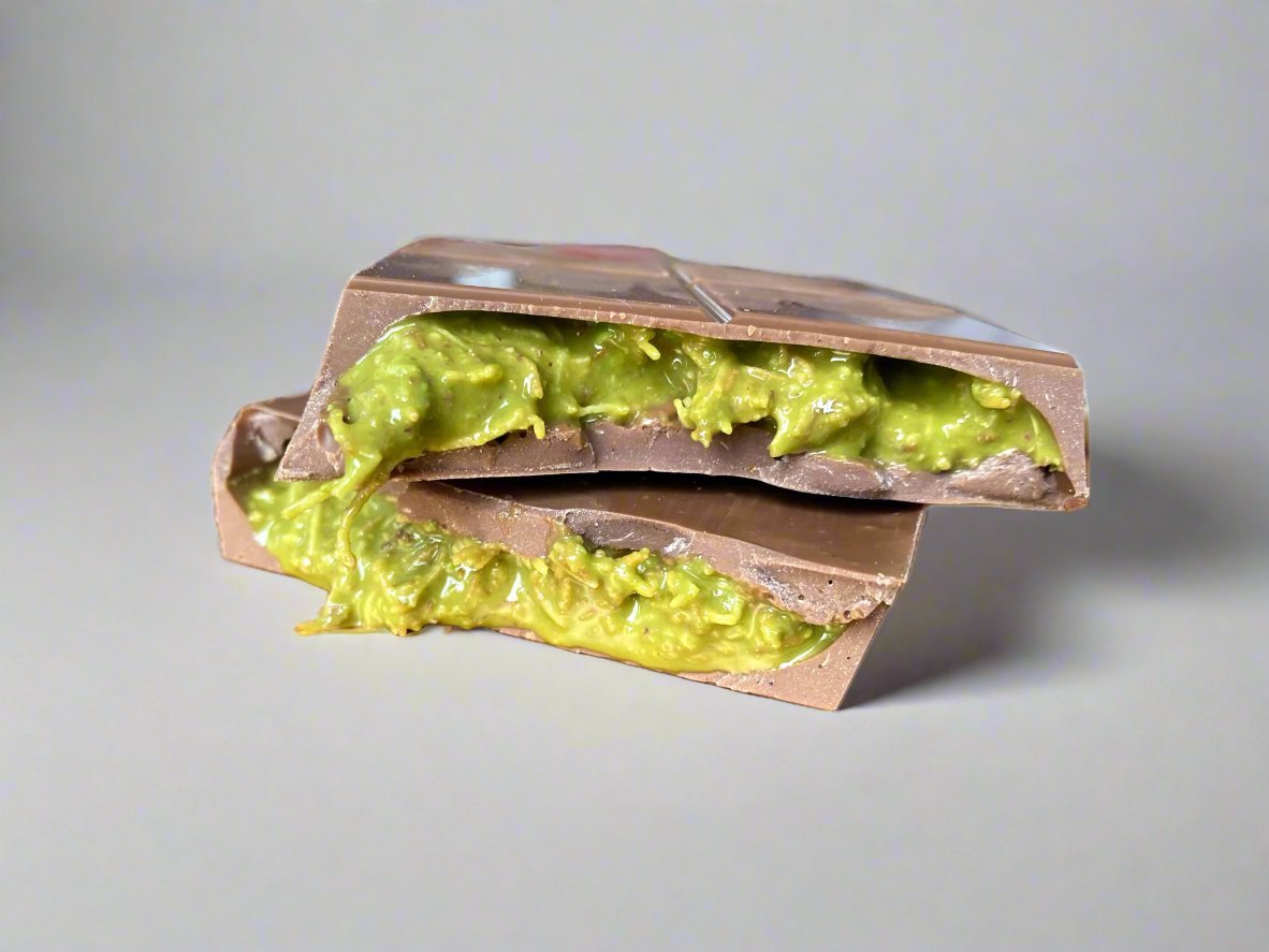 Handmade Dubai Chocolate with Pistachio, Kadayif & Tahini - Low Sugar Gourmet Treat - TryAladdin