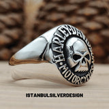 Harley Davidson Motorcycle Signet Ring - TryAladdin