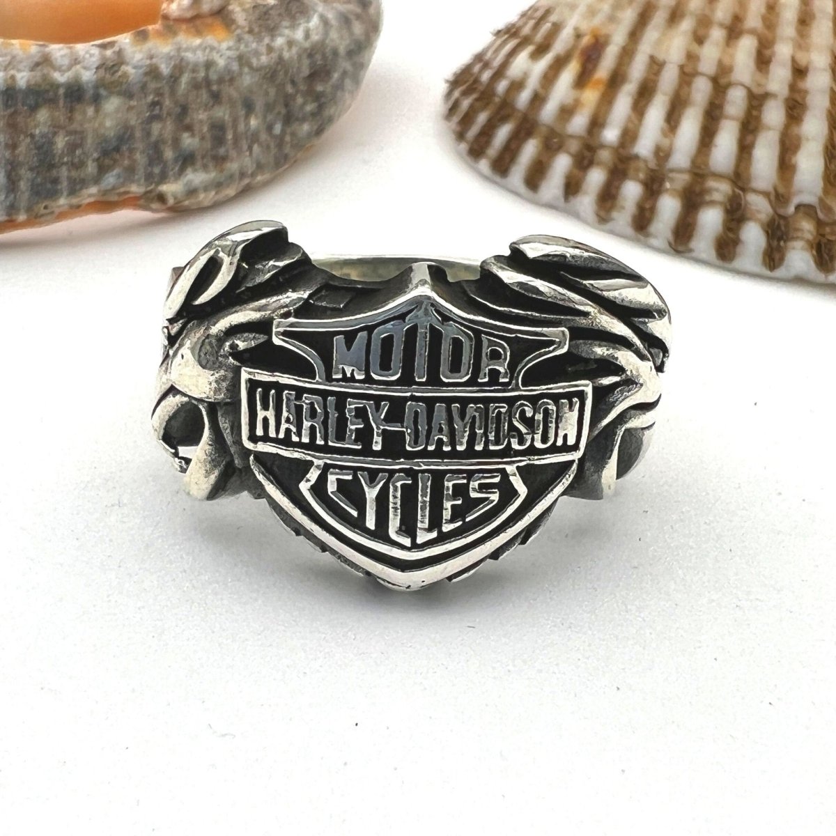 Harley Davidson Sterling Silver Ring - TryAladdin