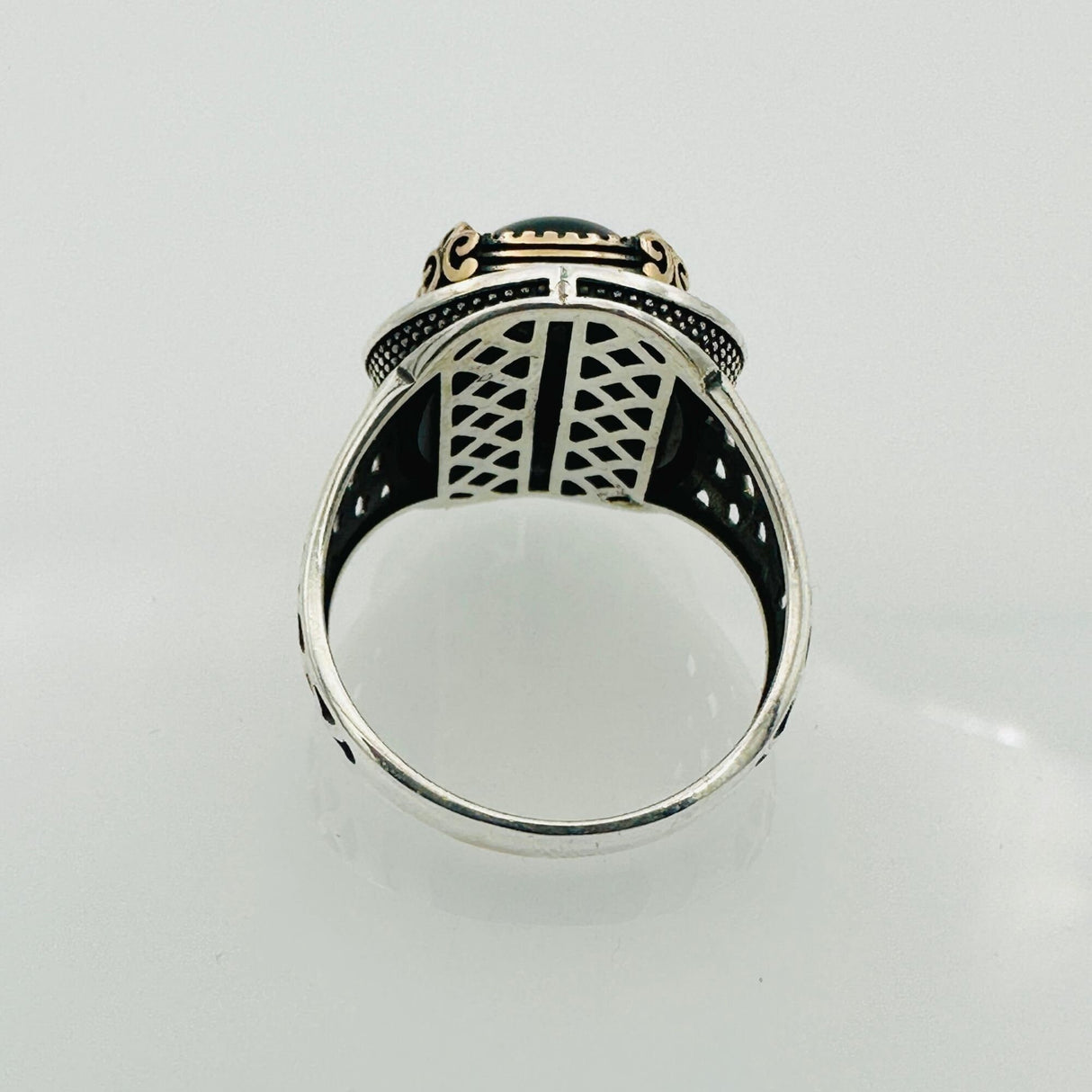 Men's Natural Black Onyx Ring - TryAladdin