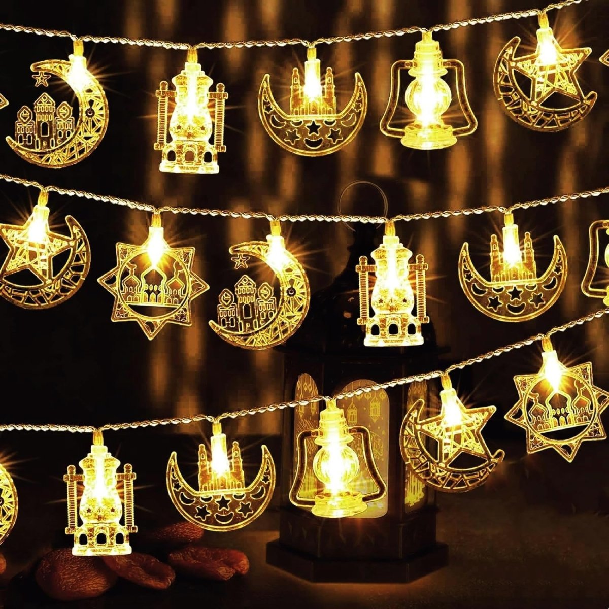 Islamic Decorative LED Ornaments with Flash - TryAladdin