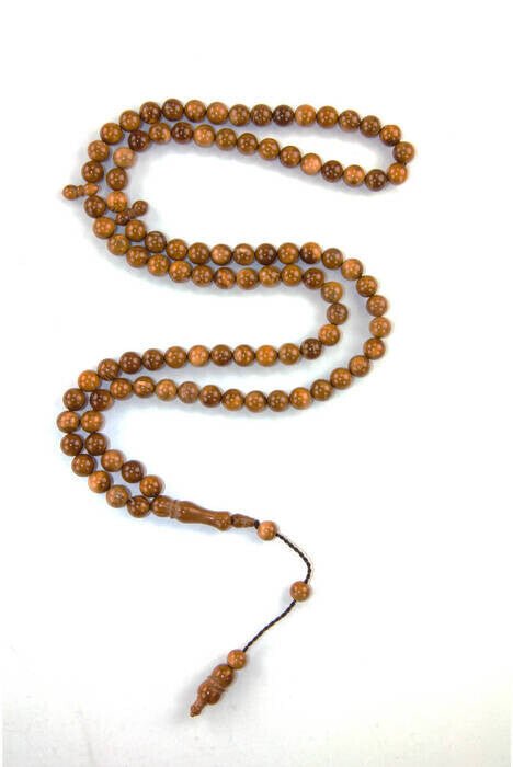 Kuka Wood Tasbih - 99 Beads - 10 mm Brown - TryAladdin