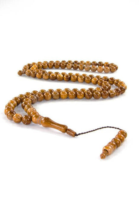 Kuka Wood Tasbih - 99 Beads - 10 mm Brown - TryAladdin