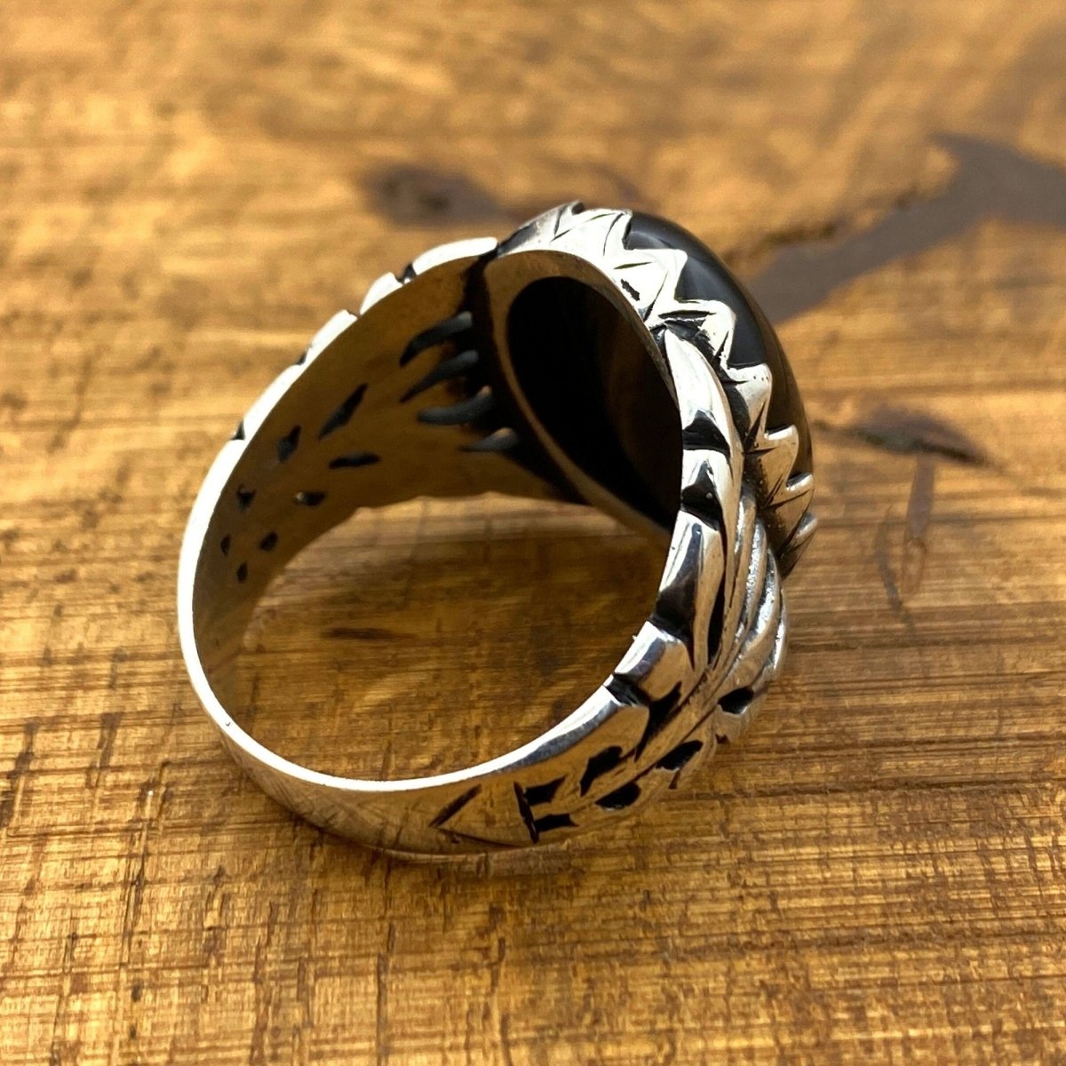 Men's Black Onyx Ring - TryAladdin