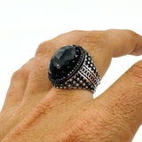 Men's Black Zircon Ring - TryAladdin