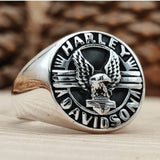 Men's Harley Davidson Motorcycle Signet Ring - TryAladdin