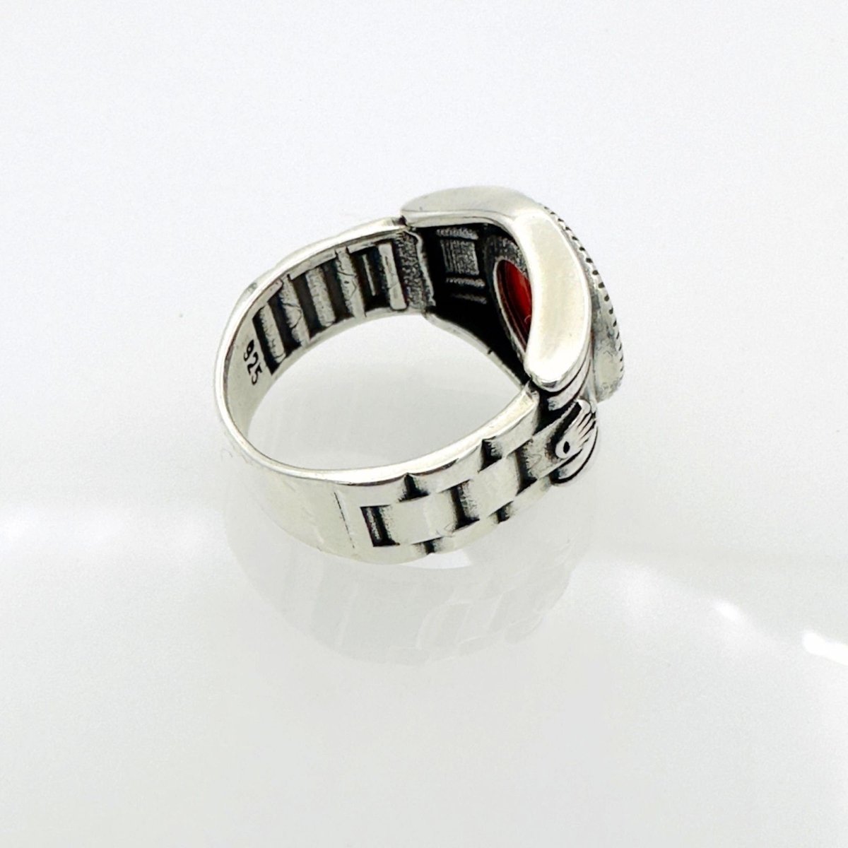 Men's Red Stone Ring - TryAladdin