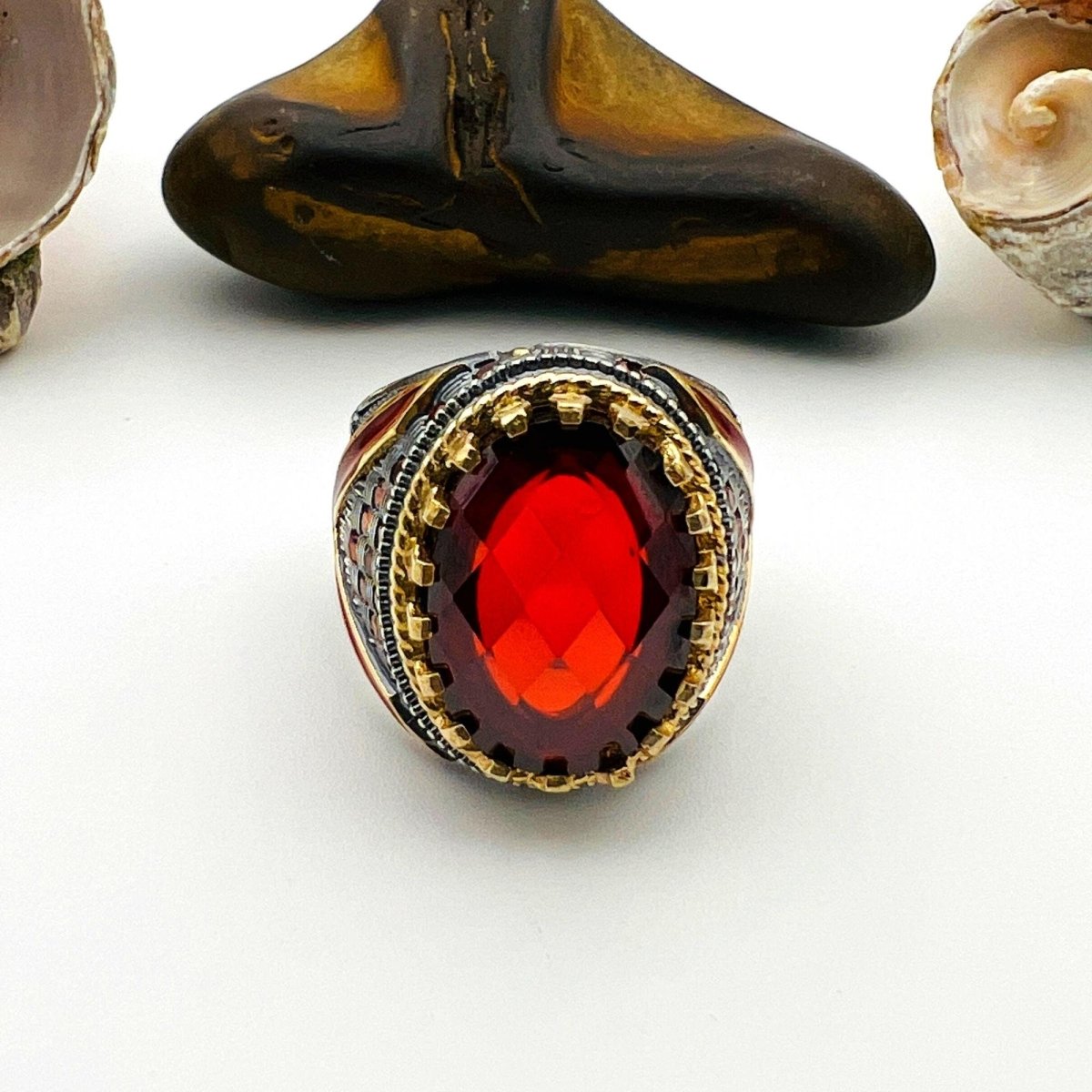 Men's Ruby Ring in Sterling Silver - TryAladdin