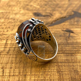 Men's Sultanite Chain Silver Ring - TryAladdin