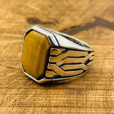 Men’s Tiger Eye Ottoman Ring - TryAladdin