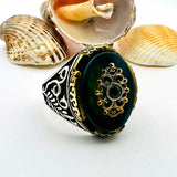 Men's Yemeni Aqeeq Gemstone Ring - TryAladdin