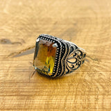 Men's Zultanite Gemstone Silver Ring - TryAladdin