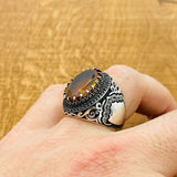 Multi - Color Zultanite Stone Men's Ring - TryAladdin