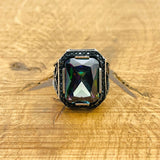 Mystic Topaz Silver Ring - TryAladdin