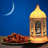 Oval Ramadan Decorative Lantern with Ceiling Shades (White) - TryAladdin