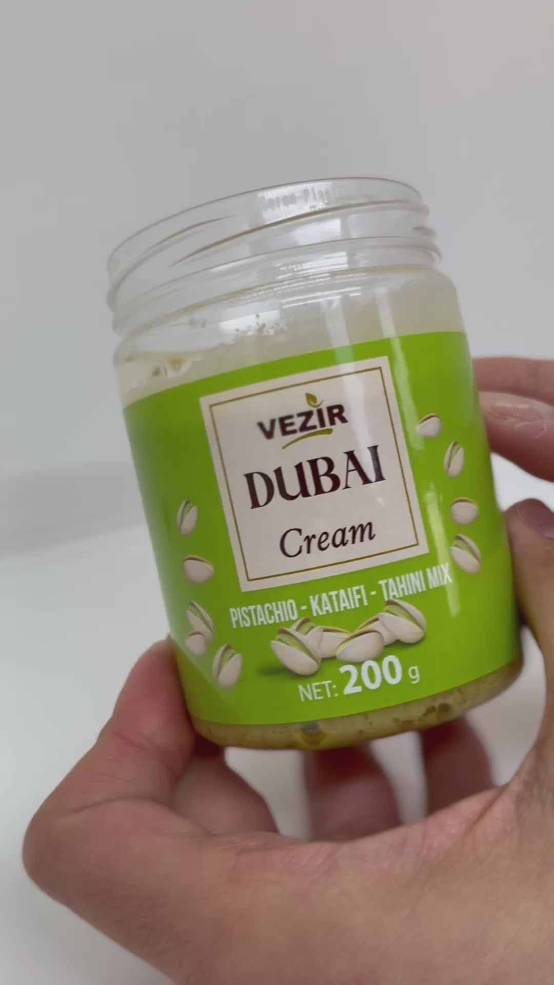 Vezir Dubai Spread – Pistacie, Kataifi & Tahini Blandning (200g)