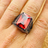 Ruby Silver Ring - TryAladdin