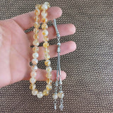 Selderesi | 33 Beads Citrine Natural Stone Tasbih - TryAladdin