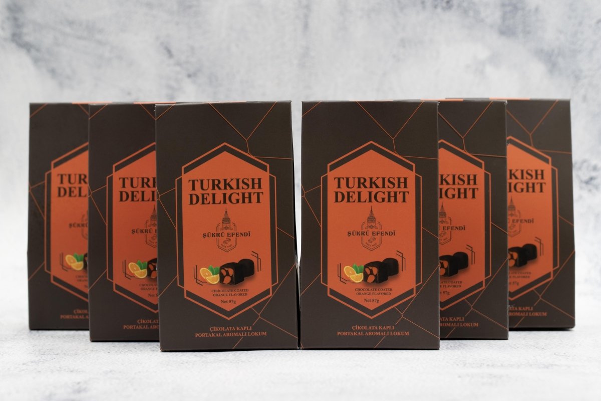 Sukru Efendi 1935 | Open and Enjoy Turkish Delight Chocolate Coated Orange Flavored - TryAladdin