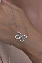 Taki | Winged Infinity Women's Silver Necklace Valentine Gift for Wife or Mother - TryAladdin