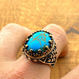 Turquoise Men's Ring - TryAladdin