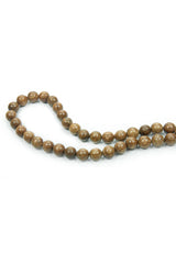 Wild Thistle Wood Sphere Cut Prayer Beads - 33 Beads - 10 MM - TryAladdin