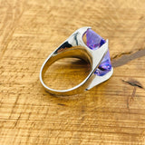 Women's Amethyst Stacking Ring - TryAladdin