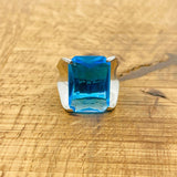 Women's Aquamarine Stone Ring - TryAladdin