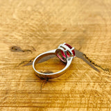 Women's Ruby Silver Ring - TryAladdin