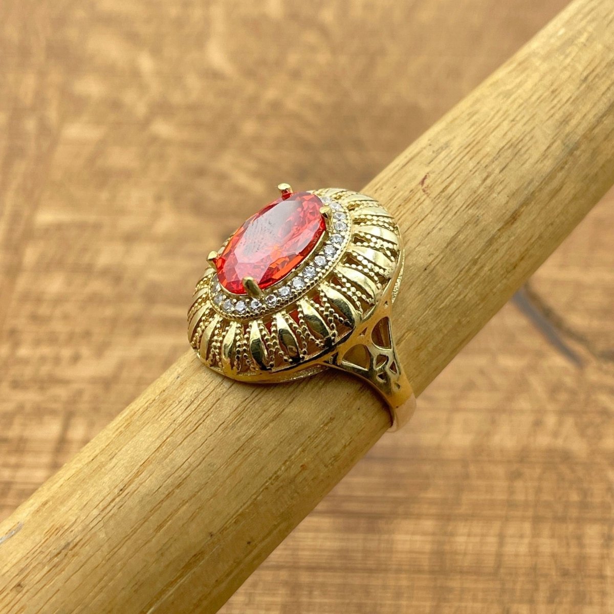 Women's Ruby Sterling Silver Ring - TryAladdin