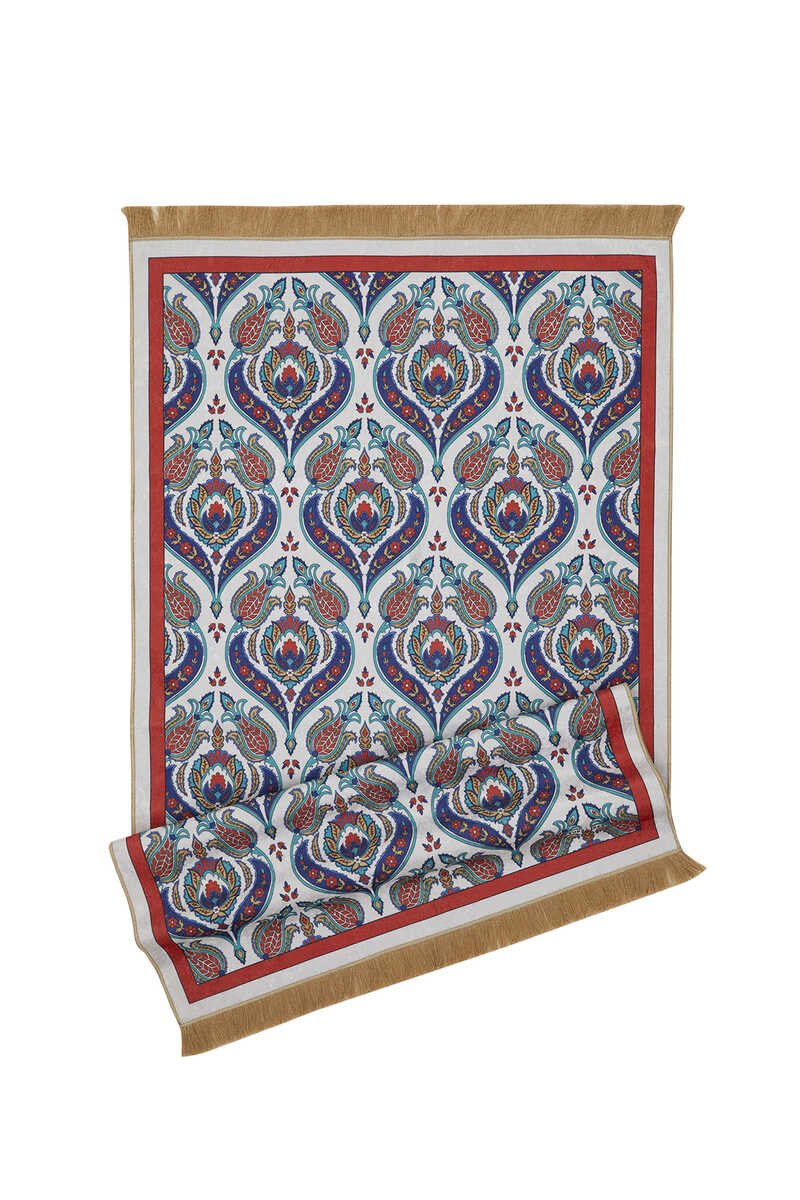 Bursa Ipek | Red Velvet Carpet Prayer Rug - TryAladdin