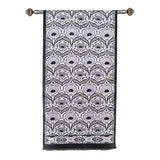 Karanfil Elegant Silk Scarf in Black & Gray - TryAladdin