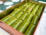 Koskeroglu | Antep Pistachio Sarma Baklava Rolls with Gift Metal Box - TryAladdin